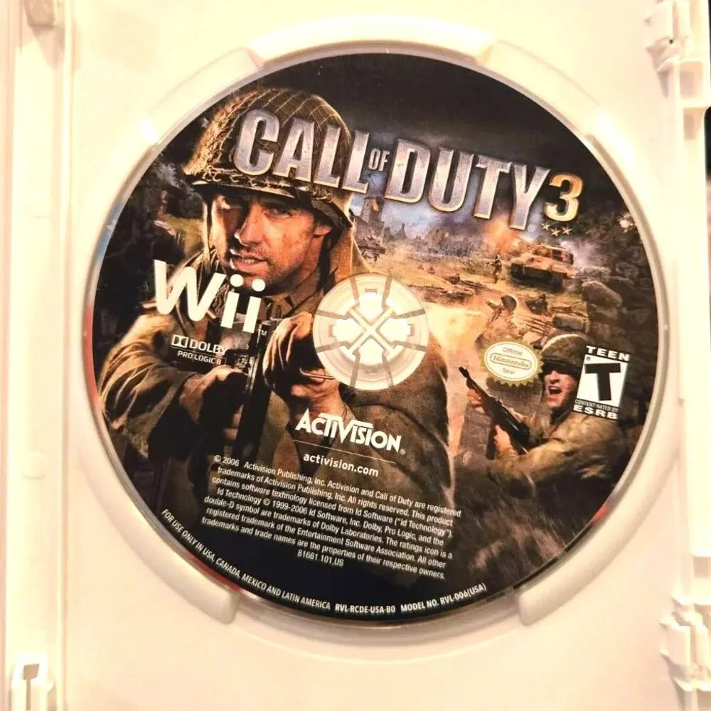 Call of Duty 3 Nintendo Wii (CIB w/ Manual)